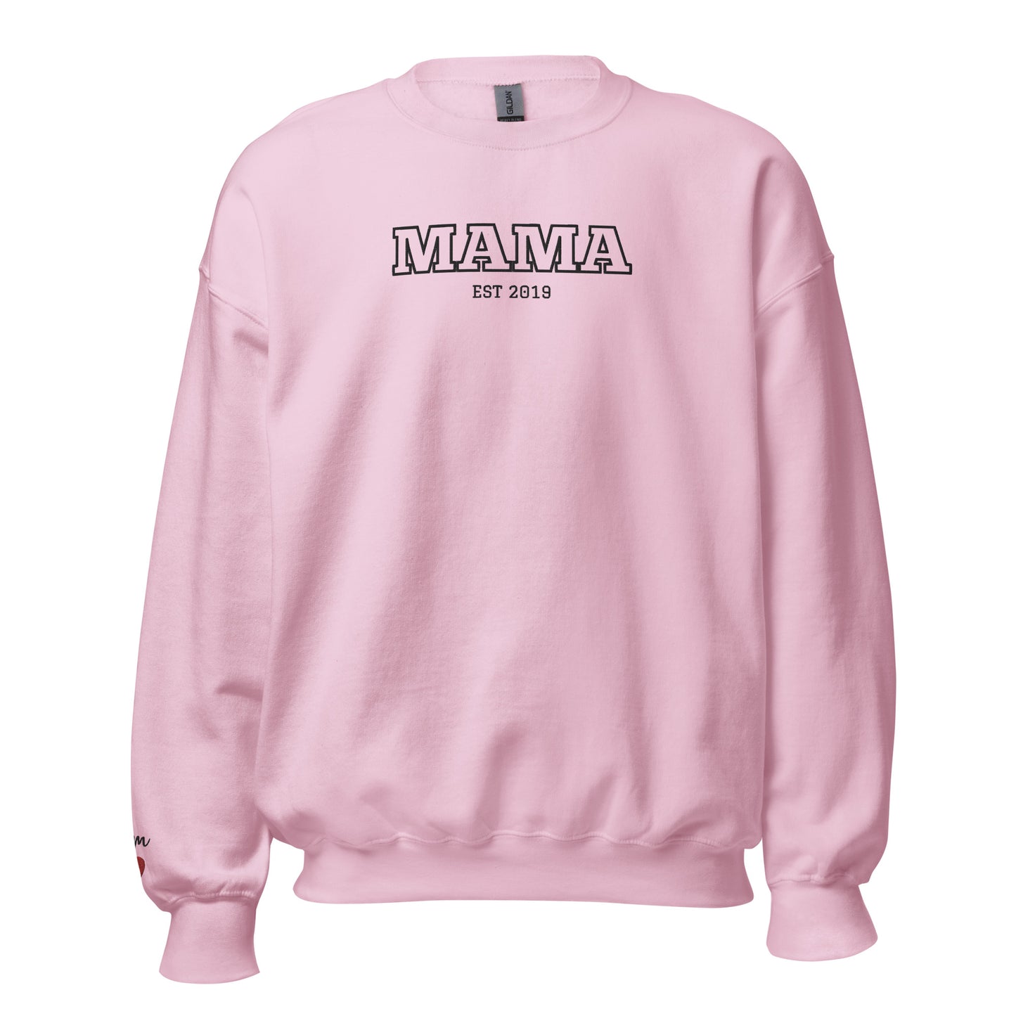 Embroidered Mama Sweatshirt with Wrist Personalisation