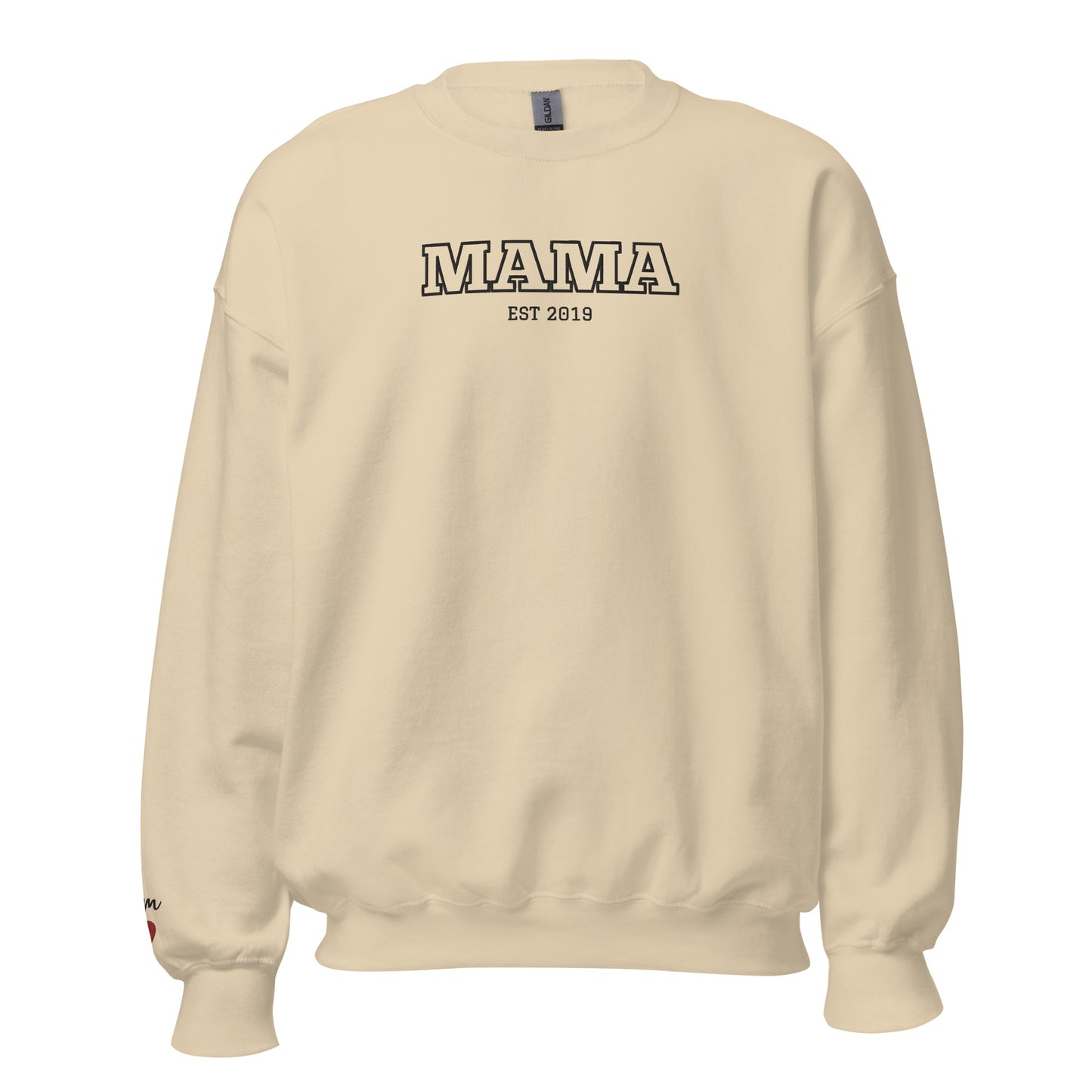 Embroidered Mama Sweatshirt with Wrist Personalisation