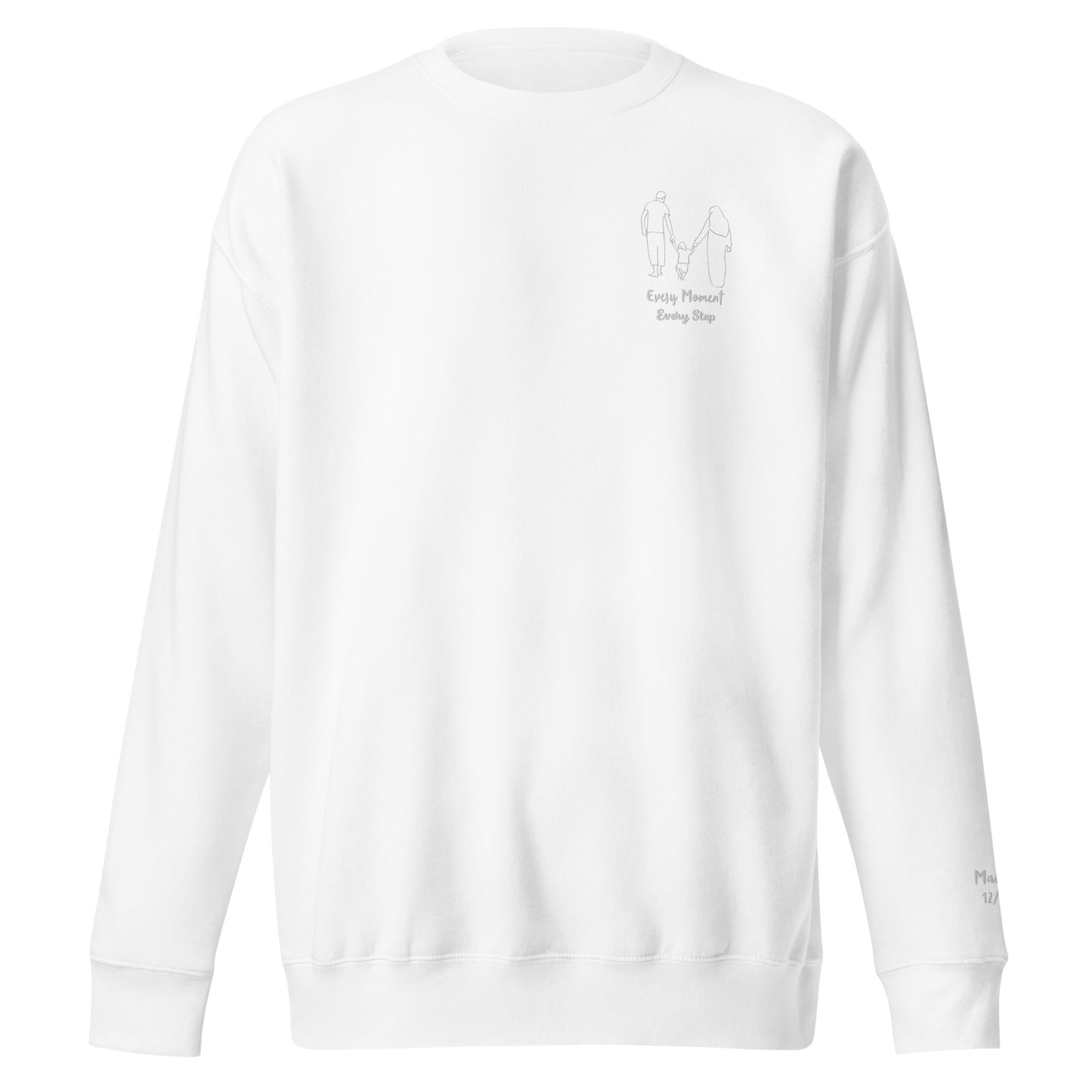 Premium Outline Sweatshirt + Wrist Personalisation