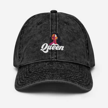 Queen Vintage Cotton Twill Cap