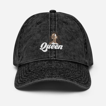 Queen Vintage Cotton Twill Cap